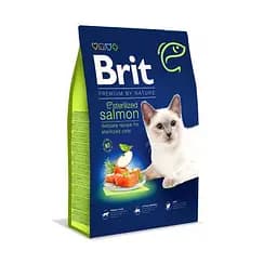 Сухий корм Brit Premium Cat Nature Sterilized Salmon для стерилізованих кішок, з лососем, 8 кг