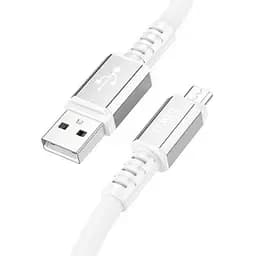 Кабель Hoco X85 Micro Strength charging data cable Білий
