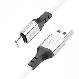 Кабель Hoco X86 iP Spear silicone charging data cable Білий - мініатюра 2