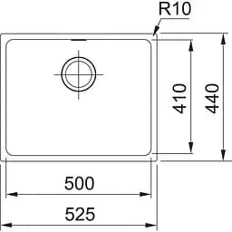 Кухонна мийка Franke Sirius SID 110-50 - мініатюра 2