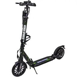 Самокат Scale Sports 81-97х46х13 см Чорно-зелений 000283587