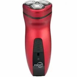 Электробритва Новый Харьков НХ-8527 Fanat Red, 6W, роторная, сухое бритье, 3 головки для бритья, двойные лезвия, повторение контуров лица, индикатор работы/включения, триммер для висков