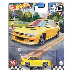 Автомодель Hot Wheels Boulevard Subaru Impreza 22B STi-Version '98 желтая (GJT68/HKF16)