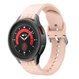 Ремінець для Samsung Galaxy Watch 6 40mm 6 44mm - бежево-рожевий ширина кріплення 20мм силікон Watchbands Diamond (W28-6WB41965014) - мініатюра 2