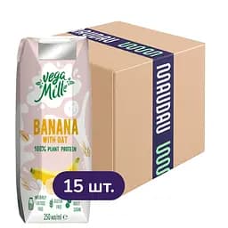 Упаковка вівсяного напою Vega Milk з бананом 3.75 л (250 мл х 15 шт.)