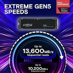 Накопичувач SSD M.2 2280 1TB T705 Micron (CT1000T705SSD3) - мініатюра 2