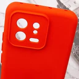 Чохол TPU GETMAN Liquid Silk Full Camera для Xiaomi 13 Червоний / Red - мініатюра 6