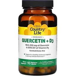 Country Life Кверцетин+D3 90 капсул