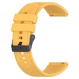 Браслет GT для Samsung Galaxy Watch 6 Classic 43mm 6 Classic 47mm - жовтий ширина кріплення 20мм силікон Watchbands (W45-4WB73731814) - мініатюра 4