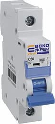Модульний автоматичний вимикач 1р - 50А - С - UTrust АСКО-УКРЕМ (A0010210056) - мініатюра 2