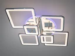 Стельова LED-люстра Diasha 8160/6HR LED 3color 150 W, 97×71×16 см, 3 кольори світла, диммер, пульт - мініатюра 3