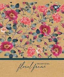 Набір зошитів Yes Floral frame А5 в клітинку 18 аркушів 10 шт. (765081)