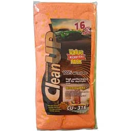 Салфетка CleanUp CU-316 микрофибра универсальная 25x25 см 16 шт. (km-9712)