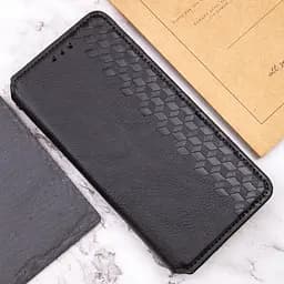 Шкіряний чохол-книжка Getman Cubic PU для Realme 11 4G Чорний - мініатюра 7