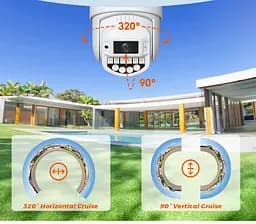 Вулична WiFi IPкамера Besder A20H  10Мп 2 незалежних об'єктиви чорна  duplication - мініатюра 6