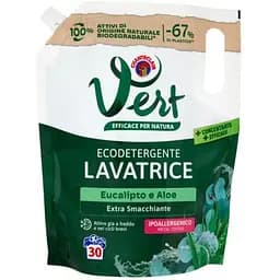 Концентрированный стиральный гель Chanteclair Vert Ecodetergente Eucalipto e Aloe, 1,2 л
