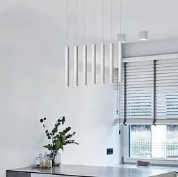 Точковий підвісний світильник у білому корпусі Line.F Потужність 18Вт