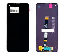 Дисплей для Samsung A226 Galaxy A22 5G, чорний, з рамкою, Оригінал (переклеєне скло)