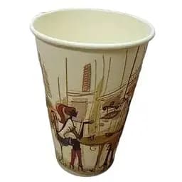 Склянка паперова одноразова Маестро Дама в кафе 500 мл 16 oz 35 шт.