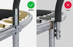 Батут із внутрішньою сіткою Zipro Jump Pro Premium 8 футів 252 см чорно-зелений (5902659843180) - мініатюра 4
