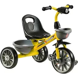 Дитячий триколісний велосипед Best Trike BS-16390 EVA колеса жовтий