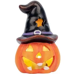 Статуетка Yes! Fun Halloween Pumpkin in hat LED 10 см (974188)