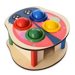 Деревянная игрушка стукачка "Жук" Limo Toy MD 1682C, молоток