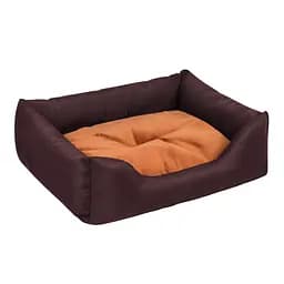 Лежак Природа Berry, 60х50х18 см, фіолетовий з бежевим