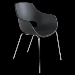 Крісло Papatya Opal база хром матовий антрацит (817073)