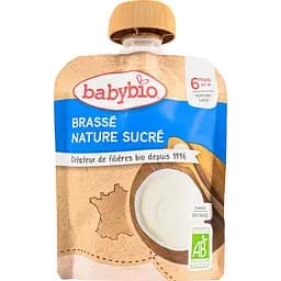 Органічний пудинг Babybio з ферментованого молока без цукру 85 г