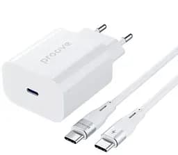 Зарядний пристрій Proove Rapid 30W (Type-C) + Кабель Type-C to Type-C white (WCRP30012202)