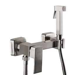 Змішувач для гігієнічного душу зовнішнього монтажу 150 мм Globus Lux GLN-5-106MIX-SS, Нержавіюча сталь