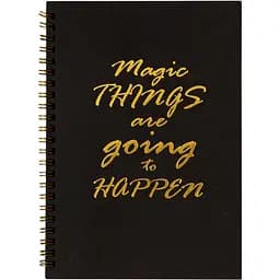 Скетчбук з чорними аркушами "Магія" А5 13101-B-KR 50 аркушів