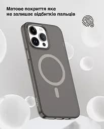 Чохол Vokamo для iPhone 15 з магнітом Glacier чорний матовий - мініатюра 4