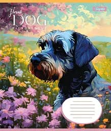 Набір зошитів 1 Вересня Floral dog А5 в лінійку 24 аркуші 20 шт. (67027) - мініатюра 3