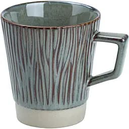 Чашка керамическая Happy Life в ретро стиле с древесным узором 300 мл изумрудная HP7208GR