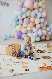 Дитячий двосторонній складаний килимок Poppet Тигреня в лісі і Молочна ферма, 150х180 см (PP001-150) - мініатюра 10