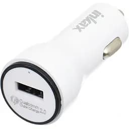 Автомобільний зарядний пристрій INKAX CD-22 Car charger + Type-C cable 1USB 2.1A White - мініатюра 3