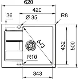 Кухонна мийка Franke Sirius S2D 611-62 143.0627.288 - мініатюра 7