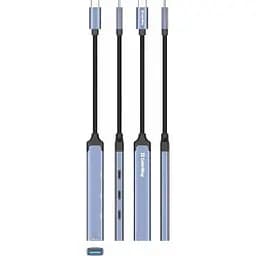 Концентратор ColorWay USB-C 4-in-1 USB-C2.0х3/USB3.0 (CW-HUB07) - мініатюра 4