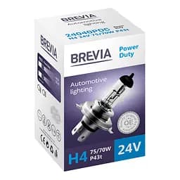 Галогенова лампа Brevia H4 24V 75/70W P43t Power Duty CP(24040PDC)