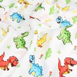 Пелюшки фланелеві Cosas Colorful Dino 80х100 см, зелені - мініатюра 3