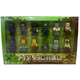 Набор игровых фигурок Minecraft с оружием 12 шт. (2614)