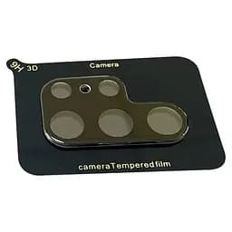 Захисне скло на камеру Full Block (тех.пак) для Samsung Galaxy S25 Ultra Чорний