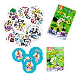 Дитяча настільна гра "Хлоп! Хвать!" Vladi Toys VT8077-05, 54 фішки, правила гри - мініатюра 2