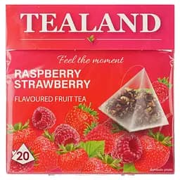 Чай фруктовий Tealand Raspber&Strawber малина та полуниця 40 г (20 шт. х 2 г)