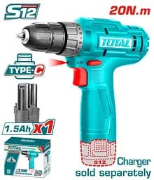 Шуруповерт TDLI12428 12В Li-Ion TOTAL teh0021362