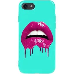 Чехол-накладка Toto Pure TPU 2 mm Print Case Apple iPhone 7/8/SE 2020 #32 Lips Mint