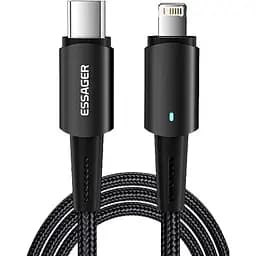Кабель Essager Fast Charging 27W USB-A to Lightning C 0.5 м чорний