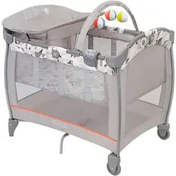 Манеж-ліжечко Graco Contour Electra Patchwork, сірий